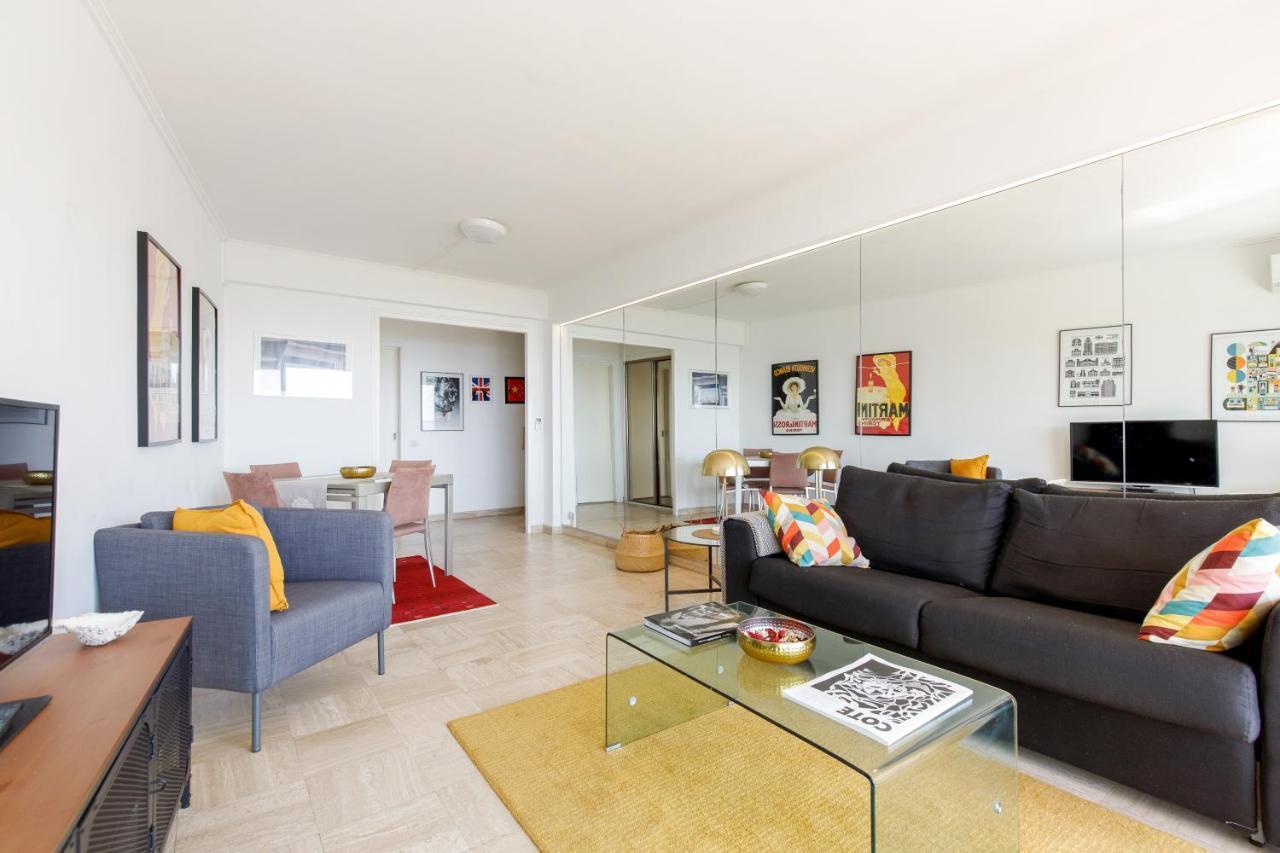 Vue Mer Exceptionnelle Sur Plage Du Midi En 1Re Ligne- 2 Chambres Cannes Ngoại thất bức ảnh
